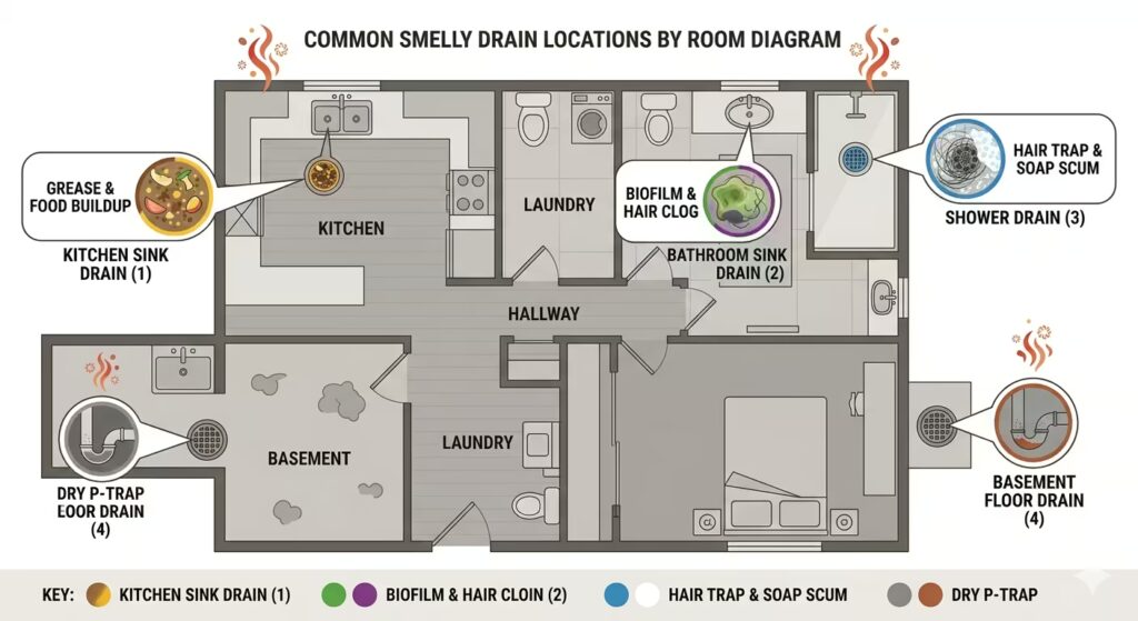 Why Does My Drain Smell Causes and Easy Fixes by Location